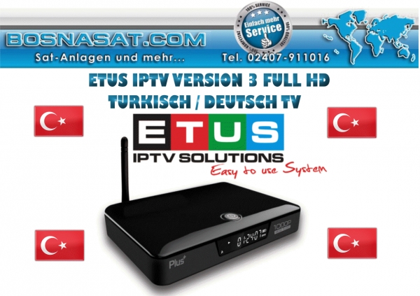 ETUS IPTV Android V4 (Version 4) FULL HD mit 1 Jahr Laufzeit